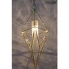 Geometryczna lampa wisząca Havana MSE010100129 Moosee metalowa złoty