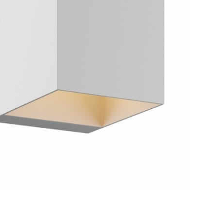 LAMPA ścienna ALASKA LP-104/1W WH Light Prestige metalowa OPRAWA kinkiet prostokątny biały