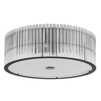 Szklany plafon z kryształami Actun LE43342 czarny przezroczysty biały