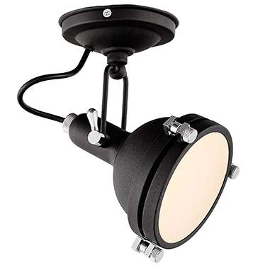 Kinkiet LAMPA ścienna NAUTILIUS 20482102 Kaspa metalowa OPRAWA regulowany reflektorek loft czarny