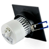 Podtynkowa LAMPA sufitowa MOON OLAL 301857 Polux wpust OPRAWA LED 6,5W 3000K do zabudowy IP40 szczotkowany czarny