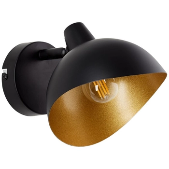 Metalowa lampa ścienna Layton HK17331S86 Brilliant czarna złota