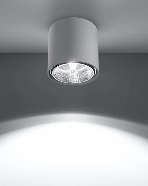 Spot LAMPA sufitowa SL.0695 metalowa OPRAWA downlight natynkowa tuba biała