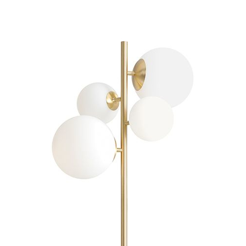 Szklane molekuły Bloom 1091A40 Aldex podłogowa lampa kule do sypialni