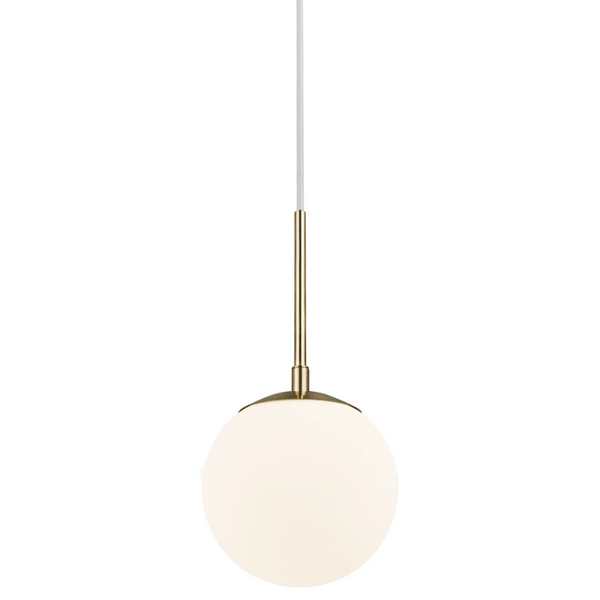 Lampa wisząca Grant 2010553035 Nordlux kula ball biała