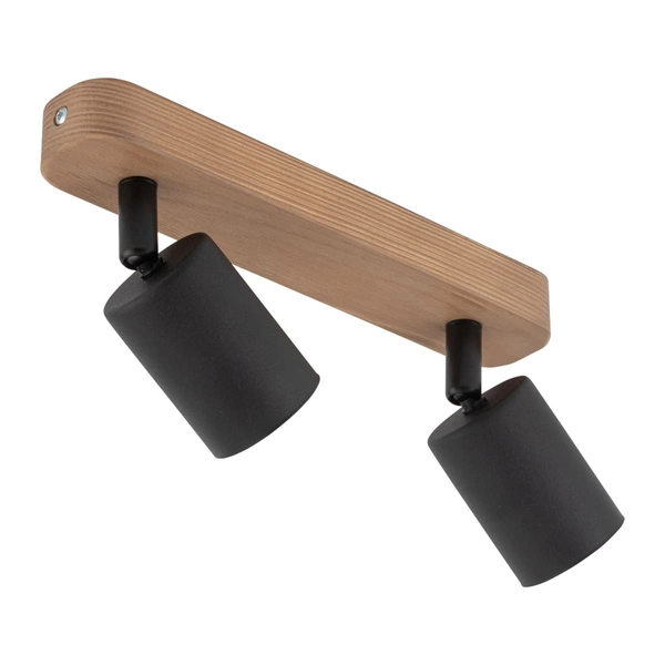 Podwójny reflektor sufitowy Top Wood 3291 TK Lighting drewniany czarny