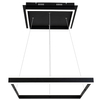 Czarna lampa wisząca Quadro 3085 ledowy ring 60W 4000K zwis nad stół