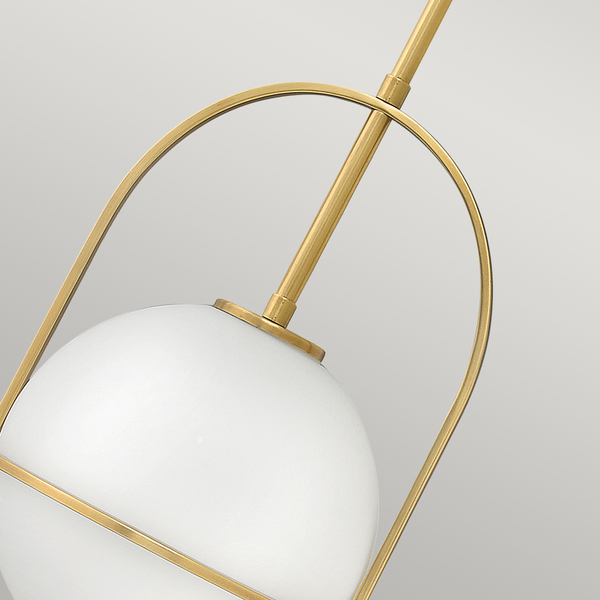 Szklana wisząca lampa QN-SOMERSET-P-O-HB ball mosiądz