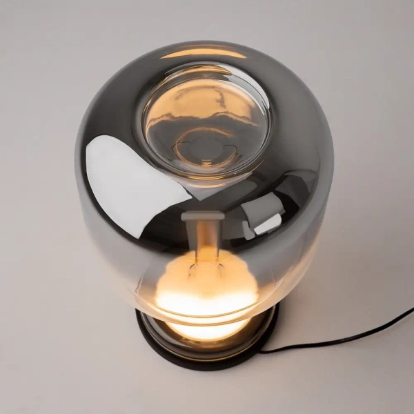 Lampa biurkowa Spirito MOD286TL-L18B3K LED 18W 3000K szklana czarna