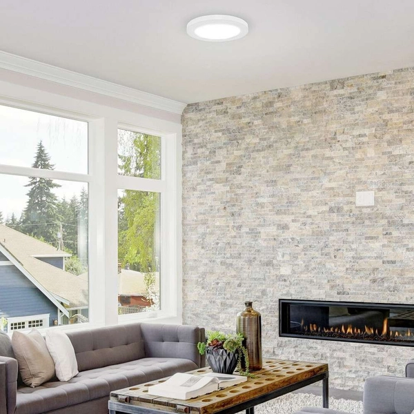 Wpust LAMPA sufitowa SONNET 1489 Rabalux metalowa OPRAWA okrągła LED 18W 4000K plafon biały