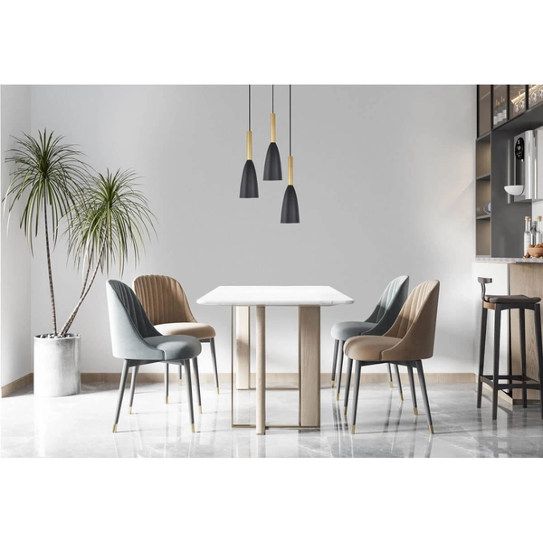 LAMPA wisząca SOLIN LP-181/3P BK/GD Light Prestige metalowa OPRAWA hygge ZWIS kaskada czarna złota