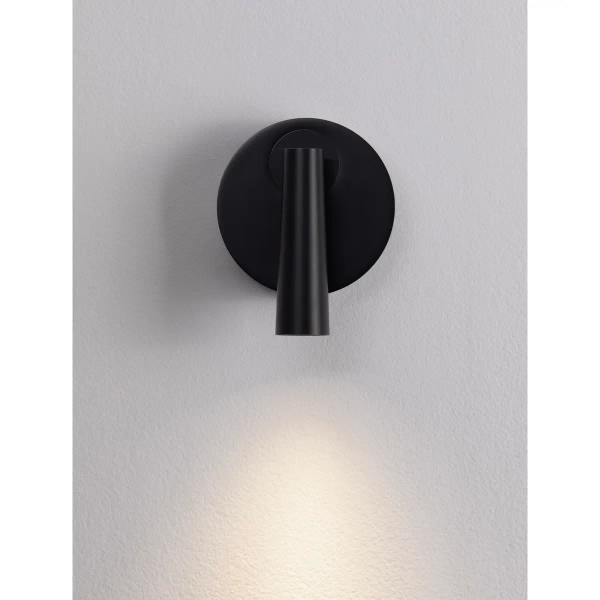 Metalowa lampa ścienna LAVONTO LE45529 LED 3W 3000K tuba czarna