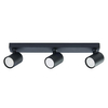 Plafon LAMPA sufitowa SNOW LP-731/3W BK Light Prestige metalowa OPRAWA regulowane refektorki tuby czarne