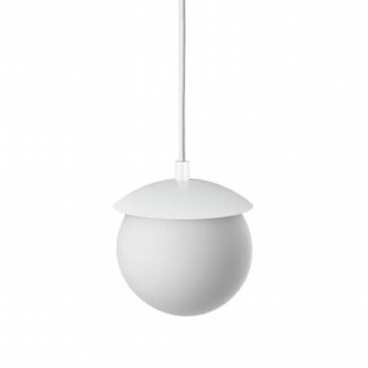 Lampa wisząca do łazienki Kuul KLF111PS0 szklana okrągła IP44 biała