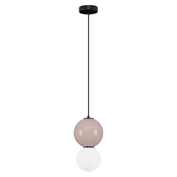 Lampa wisząca szklana do salonu JORELIA LE45252 LED 6W 3000K beżowa biała