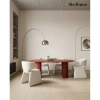 Eleganckie krzesło EDRA MM001501100361 beżowe tapicerowane tkanina 45cm