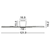 Wentylator sufitowy DELL LE42956+LE42958 Luces Exclusivas LED 18W 3000-6500K biały