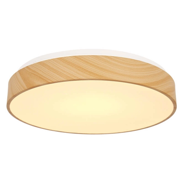 Plafon sufitowy Figaro 14-33956 LED 24W 3000-6000K drewniany biały