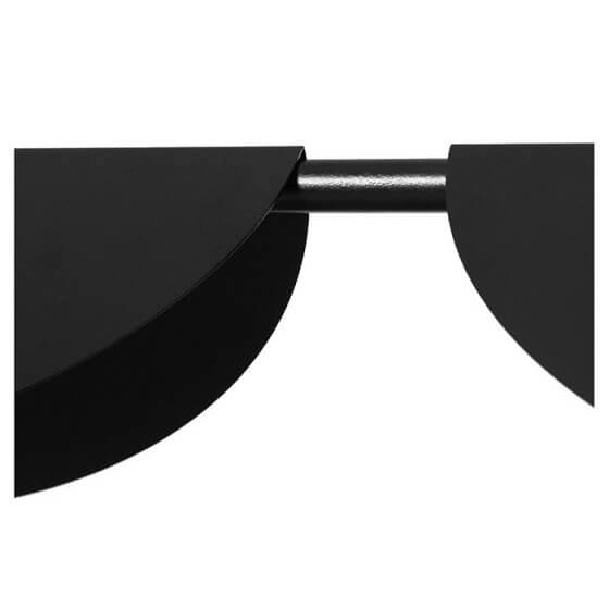 Sypialniana lampa wisząca Sallo SAB222P0 metalowa czarna