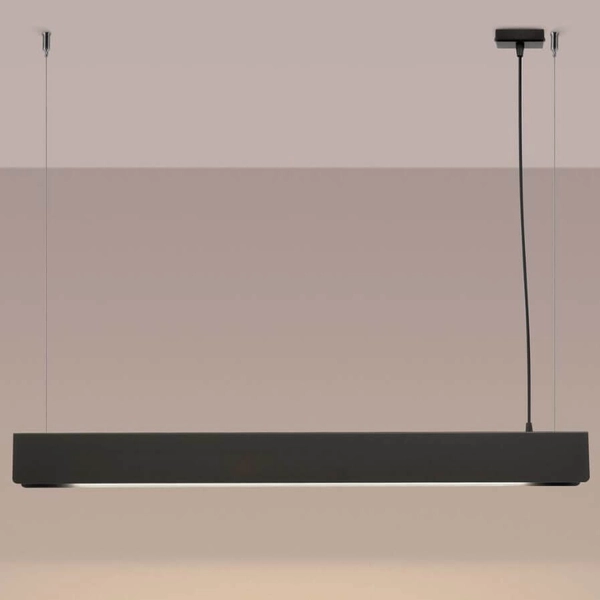 Lampa wisząca na listwie Spark SL.1395 belka podłużna czarna