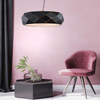 LAMPA wisząca REUS LP-8069/1P BK Light Prestige metalowa OPRAWA geometryczna zwis okrągły czarny