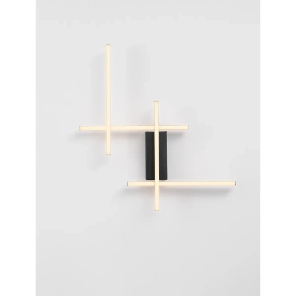 Sypialniana lampa ścienna BILORTA LE45470 LED 34W 3200K czarny złoty