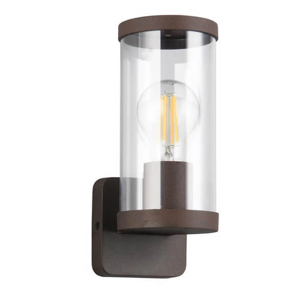 Elewacyjna lampa tuba Bonito R21596124 IP44 brązowy