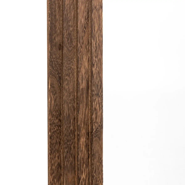 Łukowe lustro z drewnianą ramą Hoxton 5056693546757 brązowe