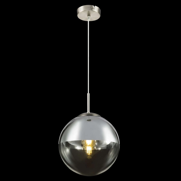 LAMPA wisząca VARUS 15852 Globo szklana OPRAWA zwis kula ball chrom przezroczysta