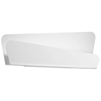 Asymetryczna lampa ścienna Bascia SL.0932 Sollux do salonu biała