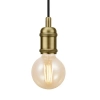 Minimalistyczna lampa wisząca AVRA 84800025 do salonu mosiądz