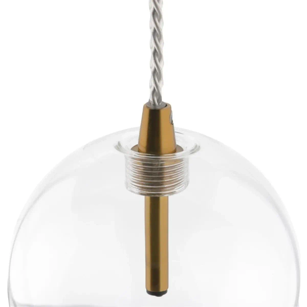 Szklana lampa wisząca GLOBO GLOBO-HD80306-G4 kula złota