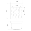 Elewacyjna LAMPA zewnętrzna Bennie FE-BENNIE-S-PBS Elstead FEISS szklana OPRAWA ogrodowa LED 14W 3000K outdoor IP44 stal przezroczysta