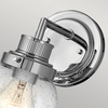 Szklana lampa ścienna Poppy QN-POPPY1-PC-BATH IP44 chrom przezroczysta