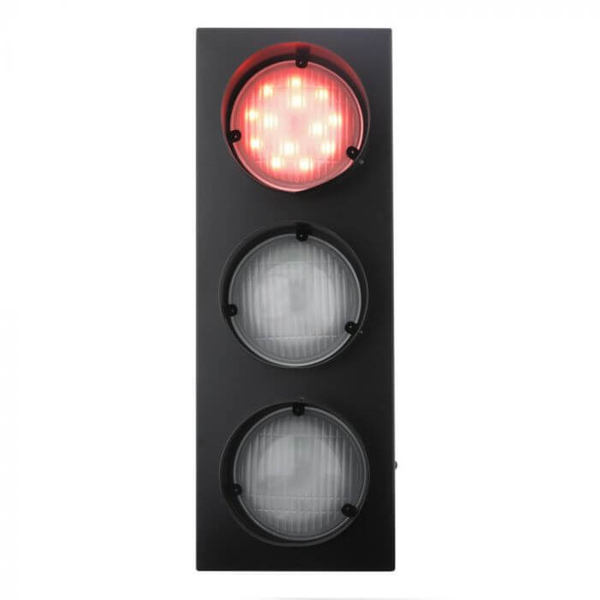 Kinkiet ścienny STREET dekoracyjna sygnalizacja LED 15W z pilotem czarna