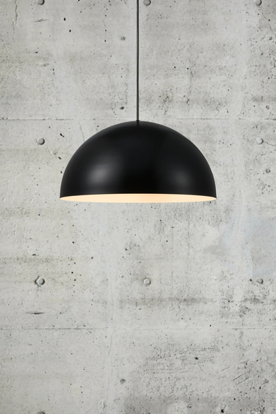 Kopułowa lampa wisząca Ellen 48573003 Nordlux metalowa czarna