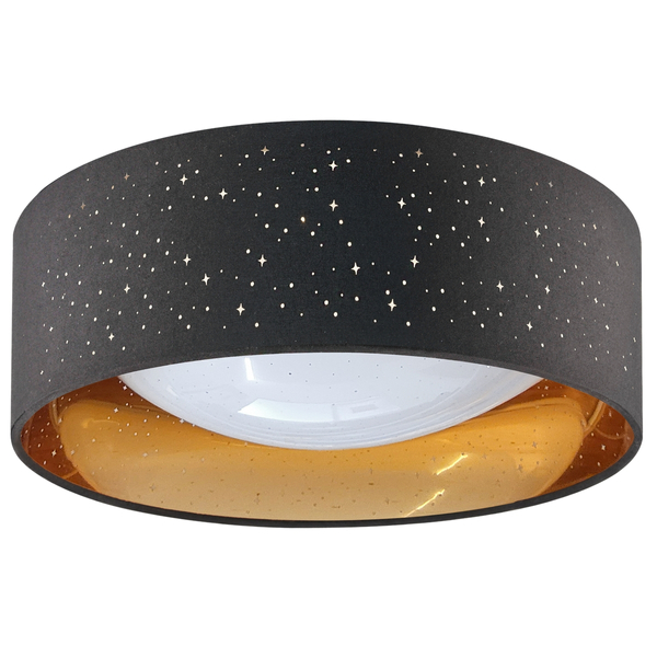 Lampa sufitowa Tuluza 32388 Polux LED 18W 4000K blink czarny złoty