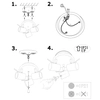 Regulowana LAMPA plafon HYSSNA 105484 Markslojd metalowa OPRAWA industrialne reflektorki sufitowe stalowe