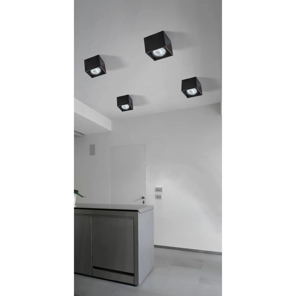 Lampa sufitowa Eco AZ4317 kostka cube do jadalni czarna