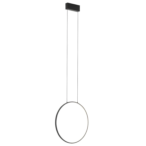 Lampa wisząca do salonu ring Circolo 10810 Nowodvorski LED 18W 3000K czarna