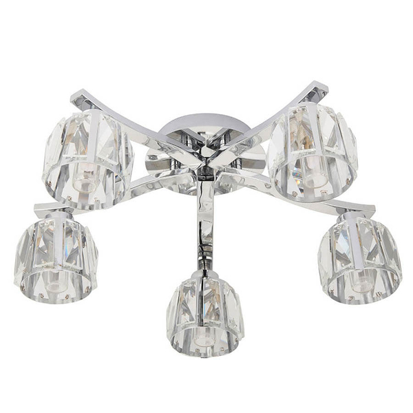 Sufitowa lampa wielopunktowa Ria 96454 IP44 chrom przezroczysty