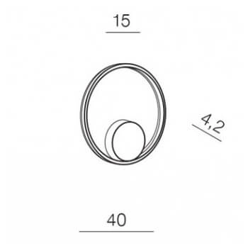 Okrągły kinkiet ścienny Halo AZ4965 Azzardo LED 24W 2900K metalowy biały