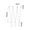 Loftowa LAMPA wisząca Viva III Nero Orlicki Design metalowa OPRAWA tuby zwis czarny