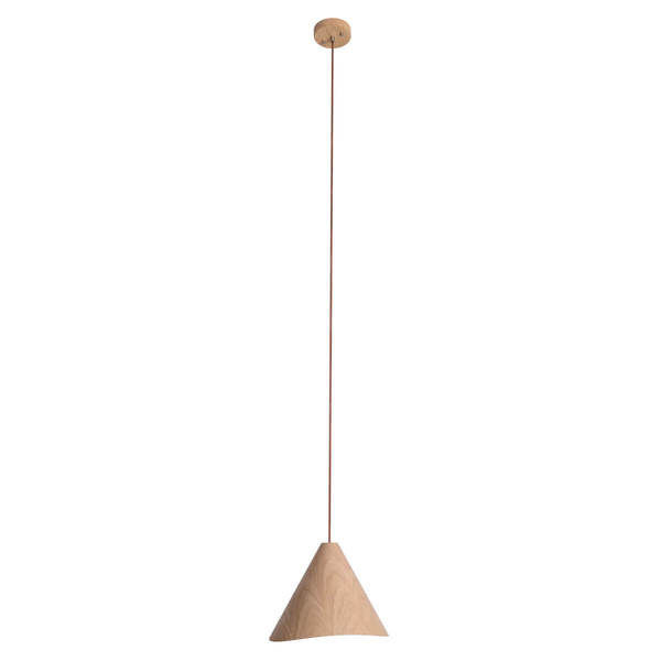 Stożkowa lampa wisząca Sakura P0547 Maxlight Select drewniana jasny brąz