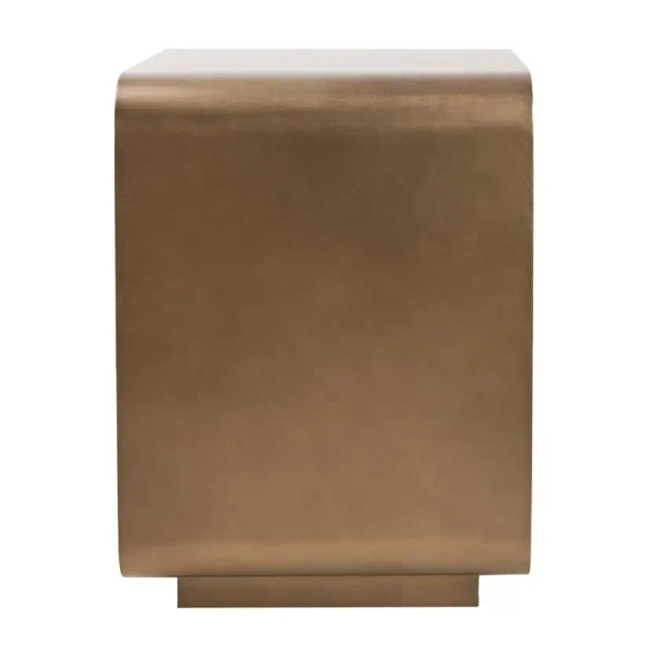 Złoty stolik kawowy NOURA MM001501100369 drewniany minimalistyczny 45cm
