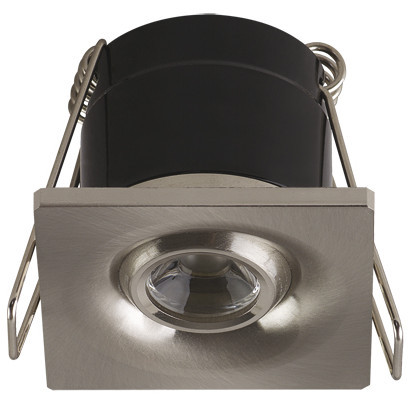 Wpust LAMPA sufitowa GOL LED D 03889 Ideus kwadratowa OPRAWA metalowa LED 1,6W 4000K regulowana stropowa chrom