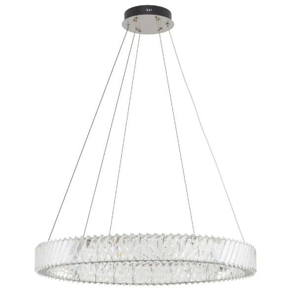 Lampa wisząca glamour LUXORA 11706 LED 38W 3000K nikiel