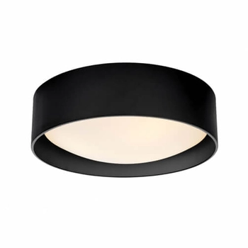 Okrągły plafon do jadalni VERO 30684202 Kaspa metalowy czarny
