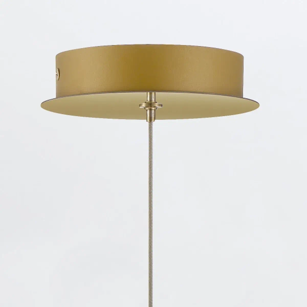 Wisząca lampa Atomo QN-ATOMO-1P-BG LED 9W 3000K szklana kula złoty