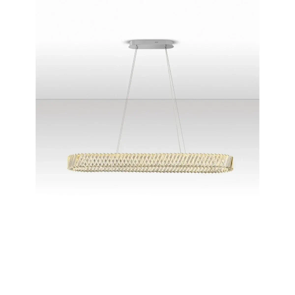 Owalna lampa wisząca CANLIRA LE45157 LED 82W 3000K przezroczysta